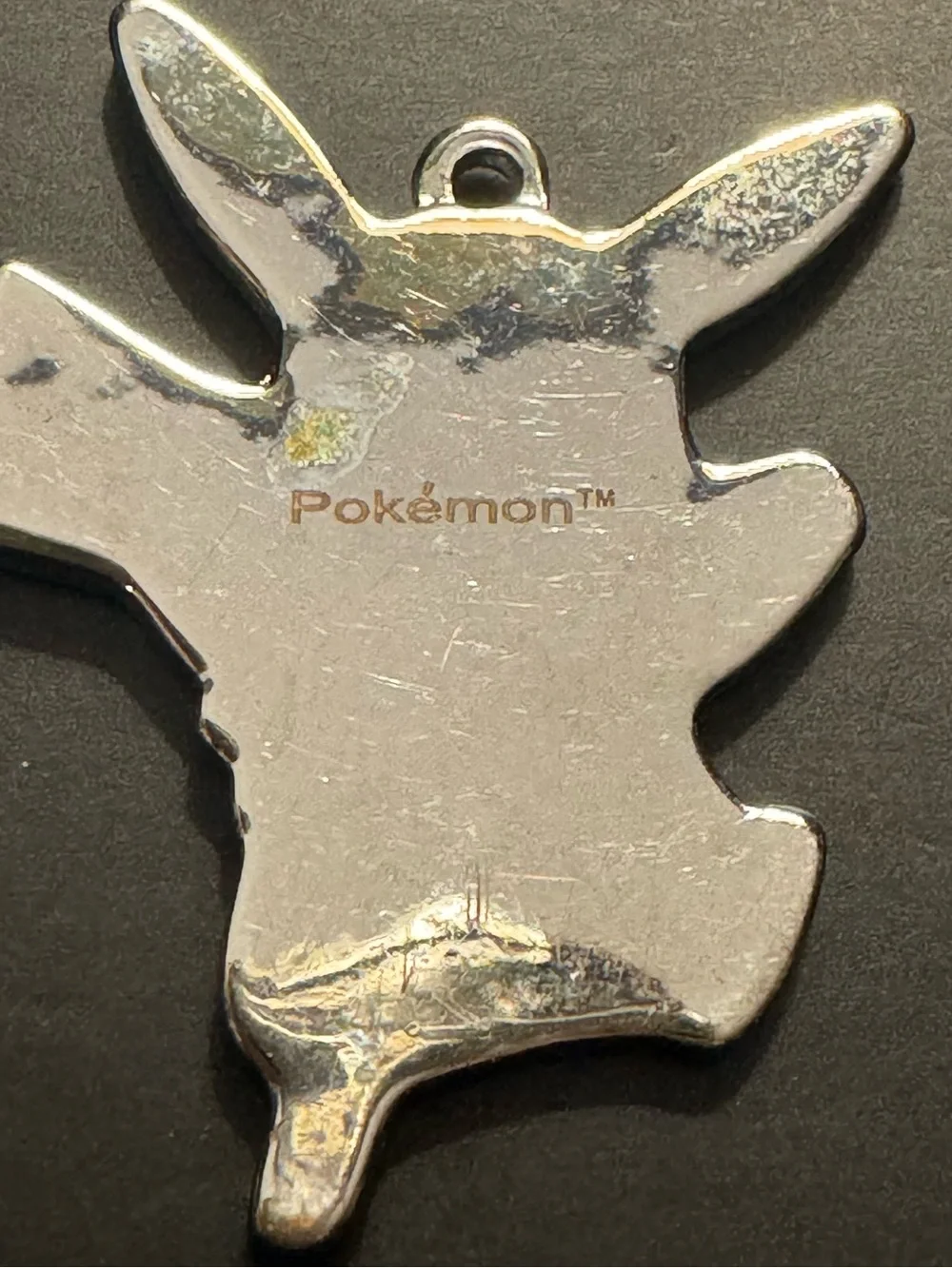 Pokémon Pikachu Enamel Charm Pendant Winking Yellow 1”